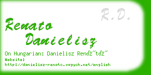 renato danielisz business card